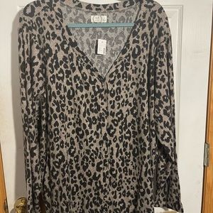 Maurice’s leopard print cardigan size 4